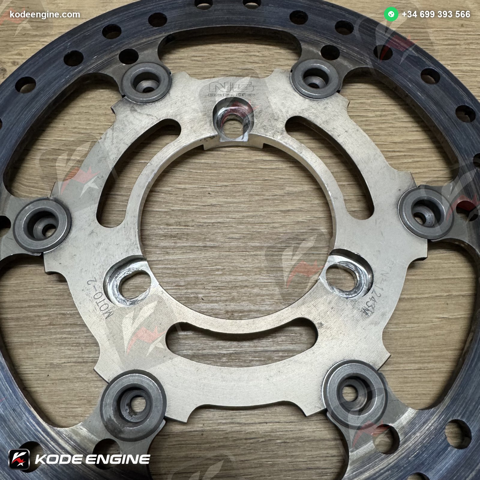 NG Rear Brake Discs – Grey Finish (Moto2 Spec) image 2