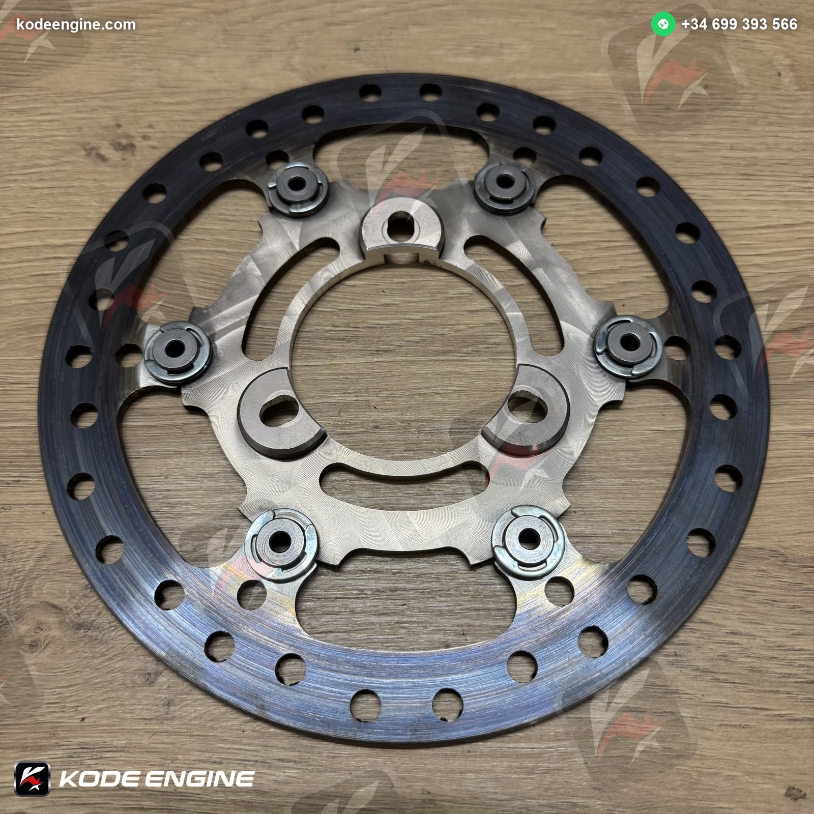 NG Rear Brake Discs – Grey Finish (Moto2 Spec) image 3