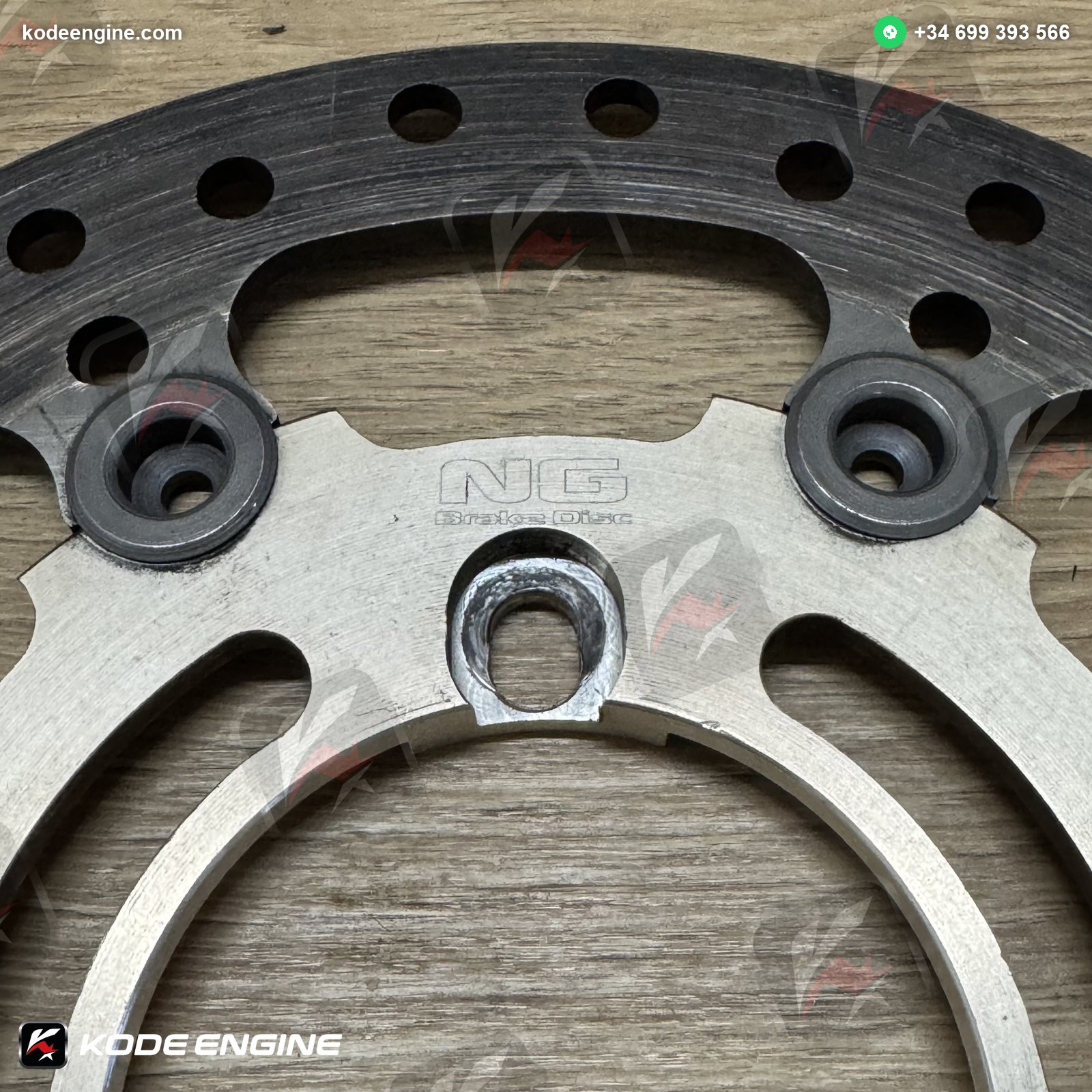 NG Rear Brake Discs – Grey Finish (Moto2 Spec) image 5