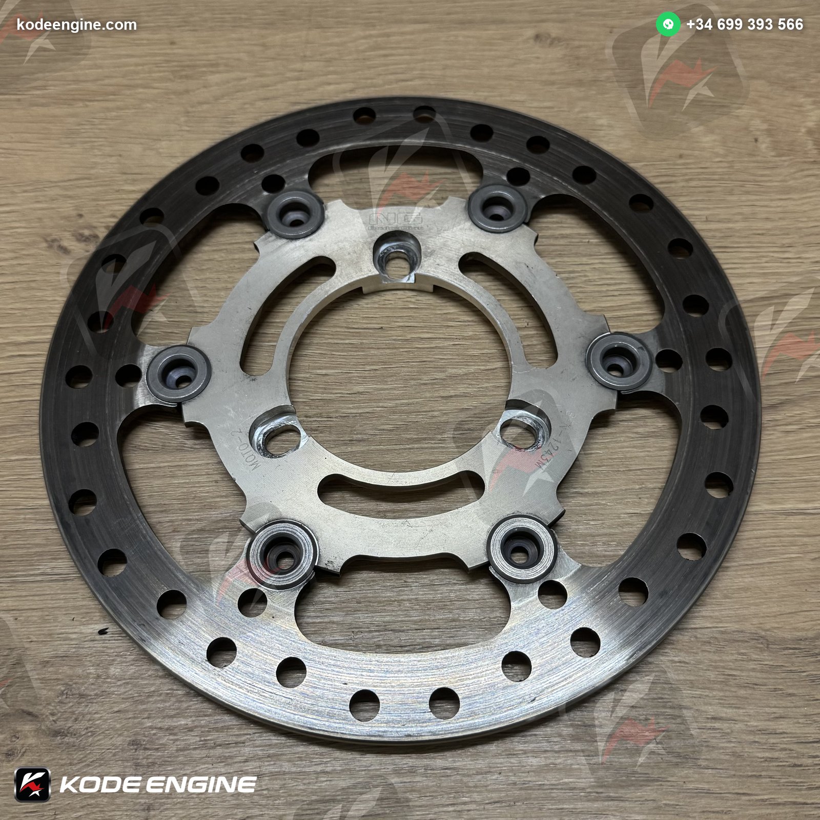NG Rear Brake Discs – Grey Finish (Moto2 Spec) image 7