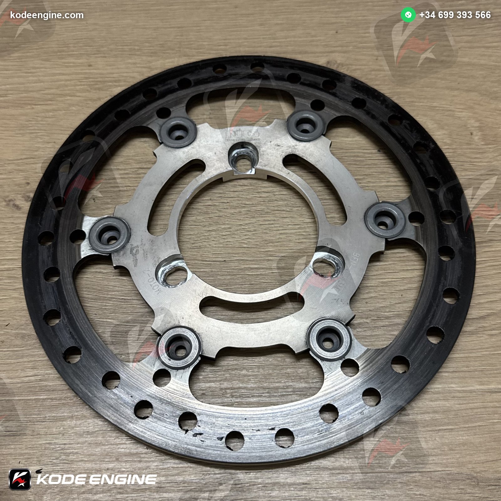 NG Rear Brake Discs – Grey Finish (Moto2 Spec) image 9