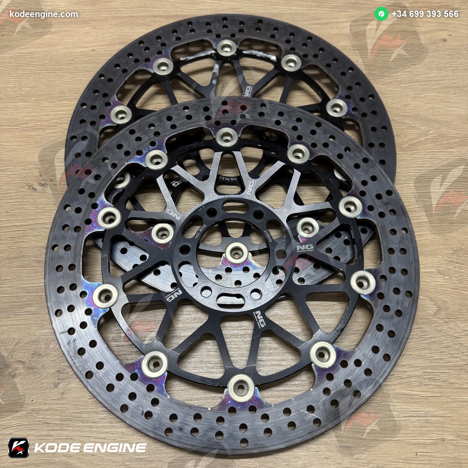 NG Moto2 Vented Front Brake Discs – Brand New (Pair) image 2