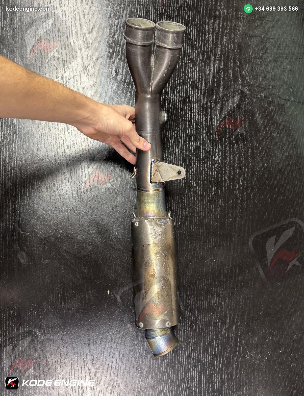 LeoVince Exhaust – Moto2 Honda – Left Exit (Heavily Used) image 1