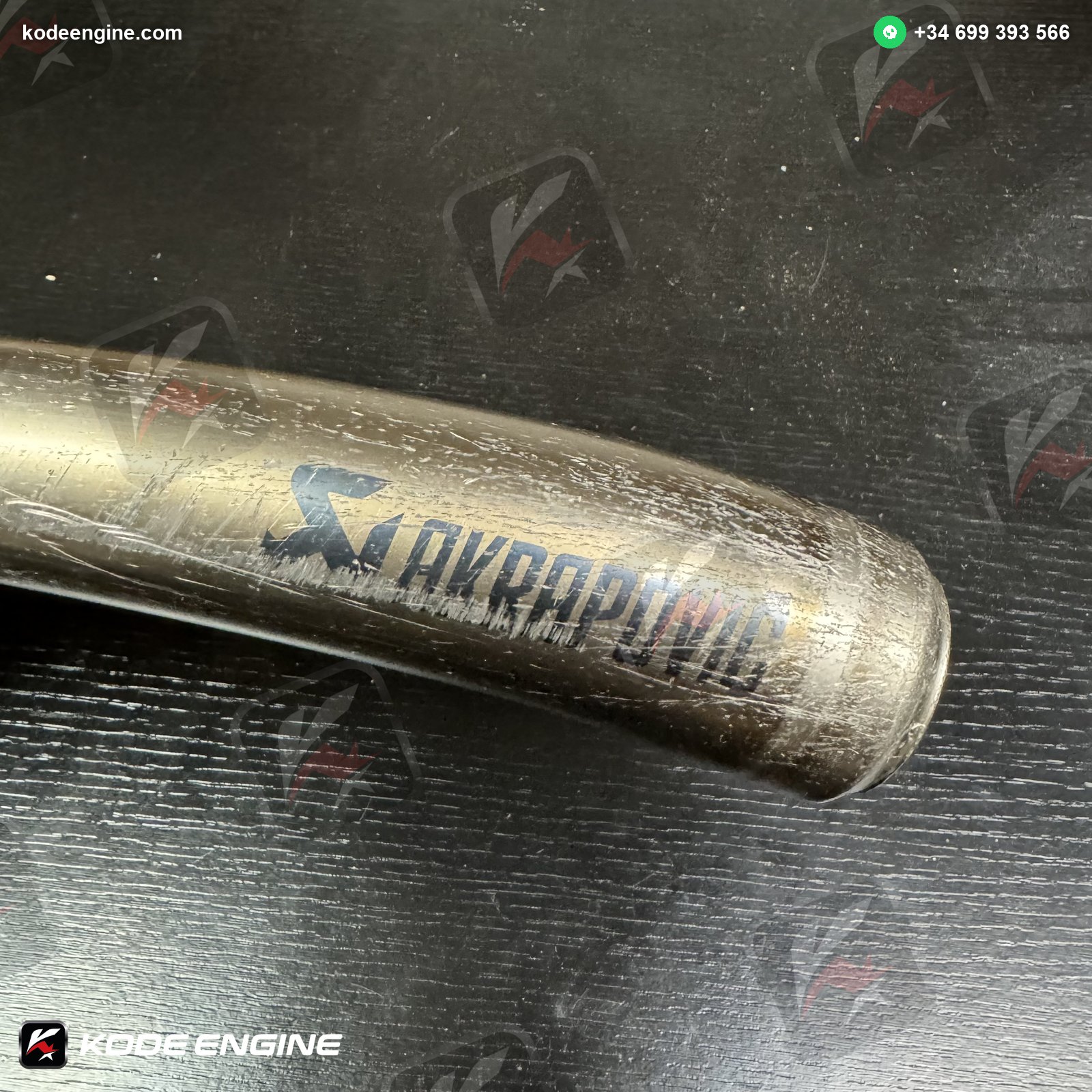 Akrapovic Exhaust Can – 2012 Moto3 KTM – Right Exit (Heavily Used) image 2