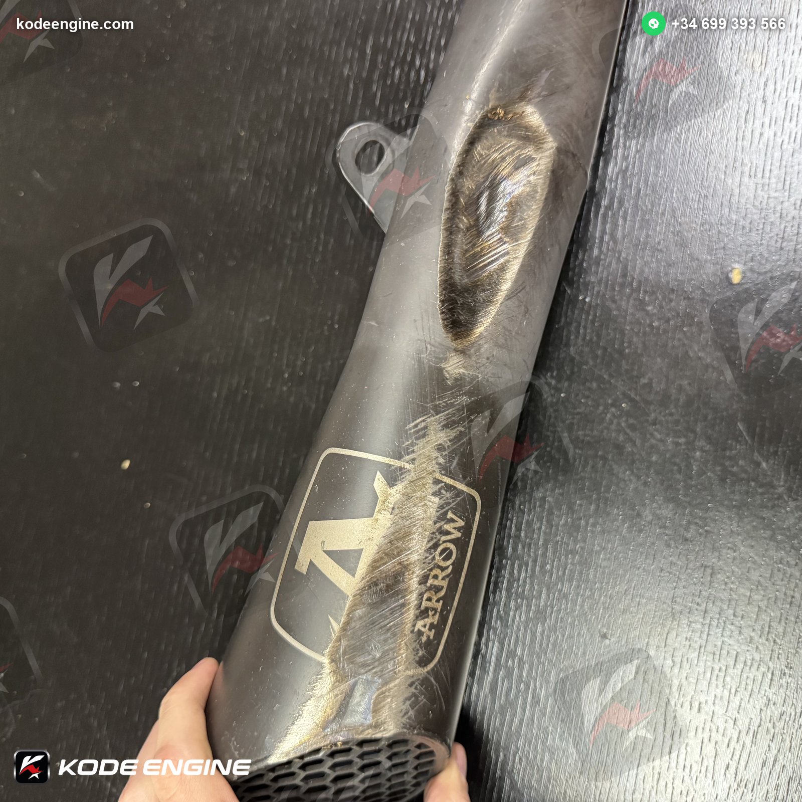 Arrow Exhaust Can – Moto2 – Right Exit (Very Used) image 4
